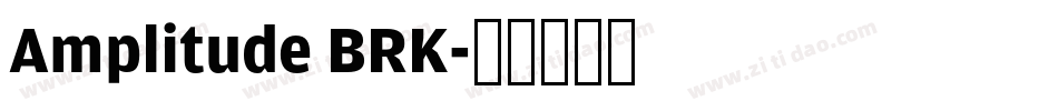 Amplitude BRK字体转换